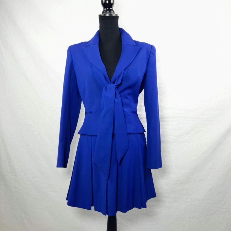 Tailleur blu elegante State of Claude Montana