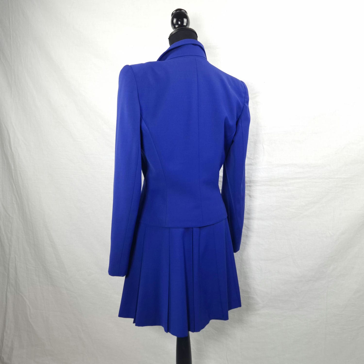 Tailleur blu elegante State of Claude Montana - immagine 5