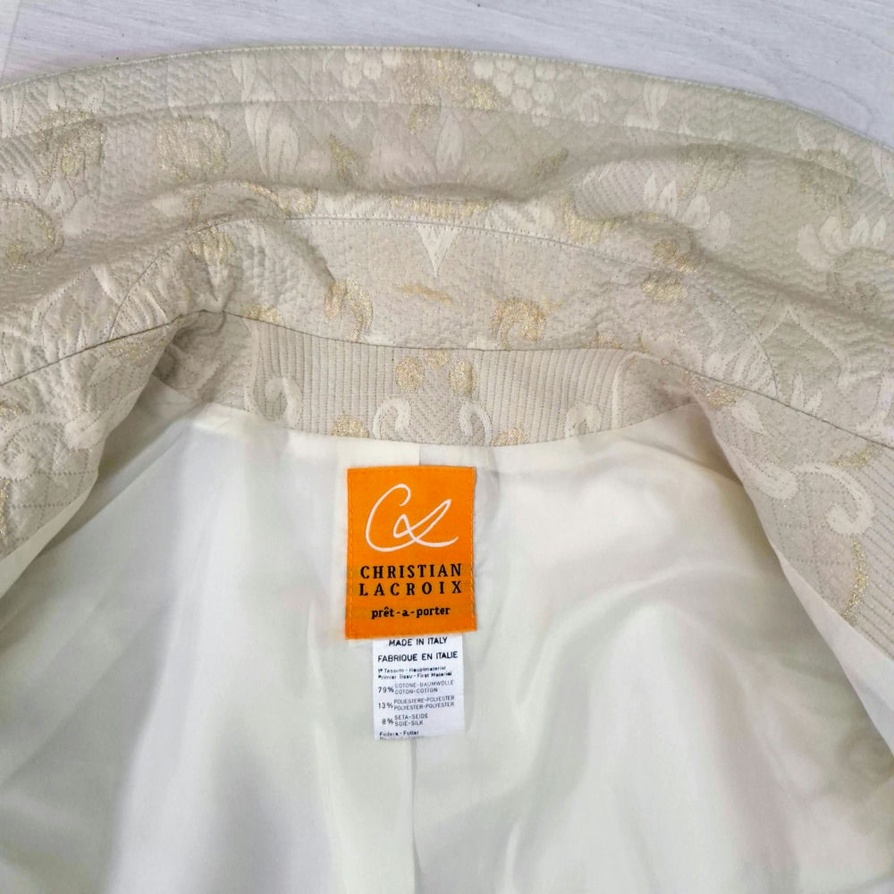 Christian Lacroix 1990s tailleur champagne - immagine 10