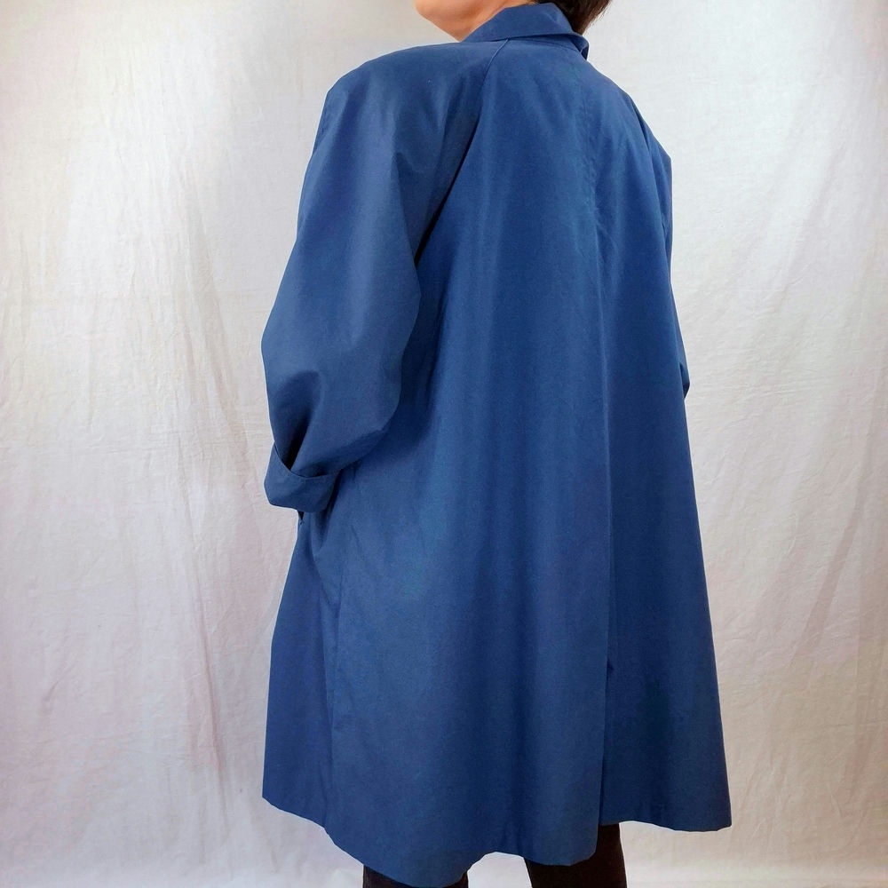 trench blu vintage