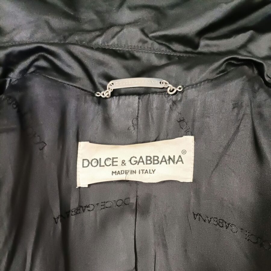 Trench nero Dolce & Gabbana