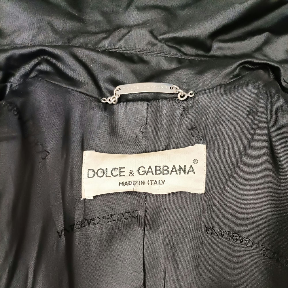 Trench nero Dolce & Gabbana
