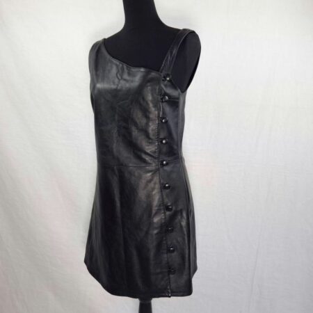 vestito nero pelle
