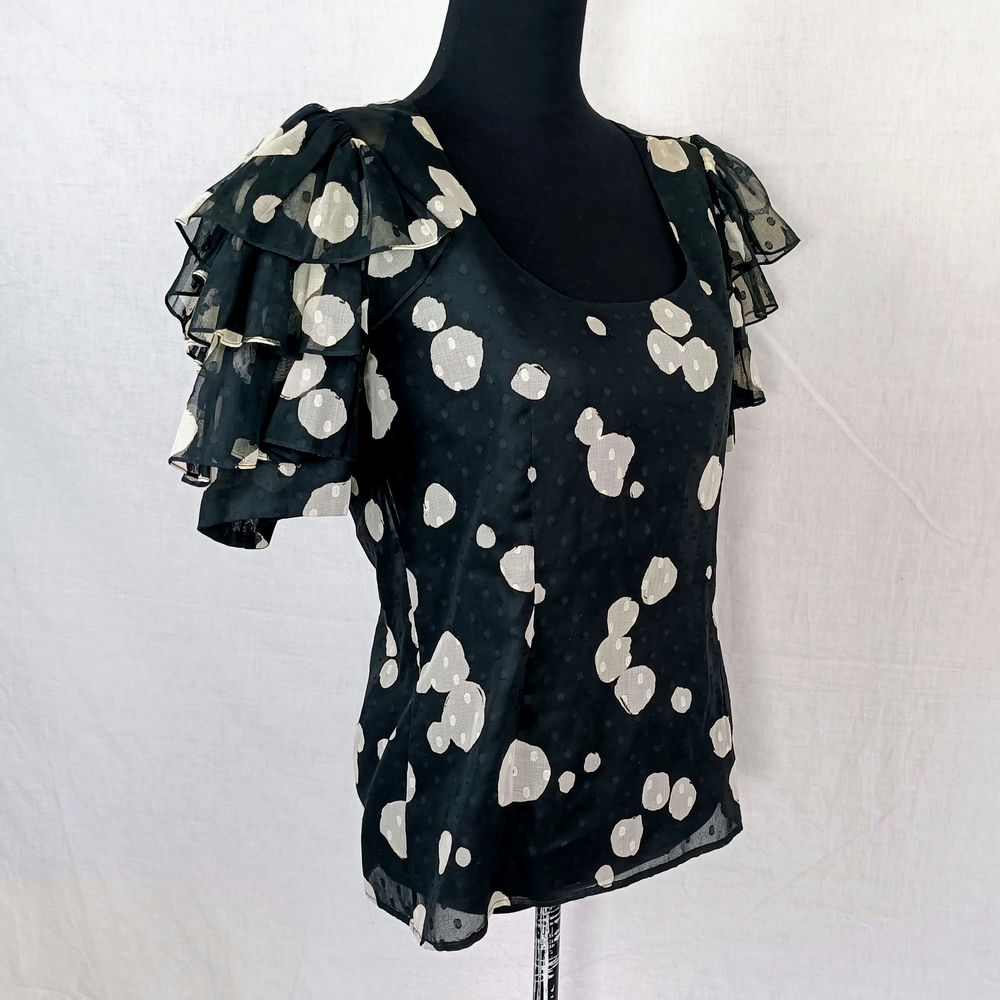 Givenchy Couture vintage blusa con maniche a palloncino