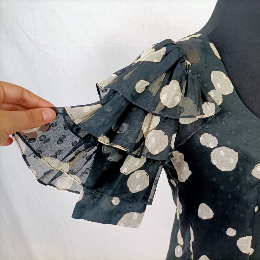 polka dot blouse