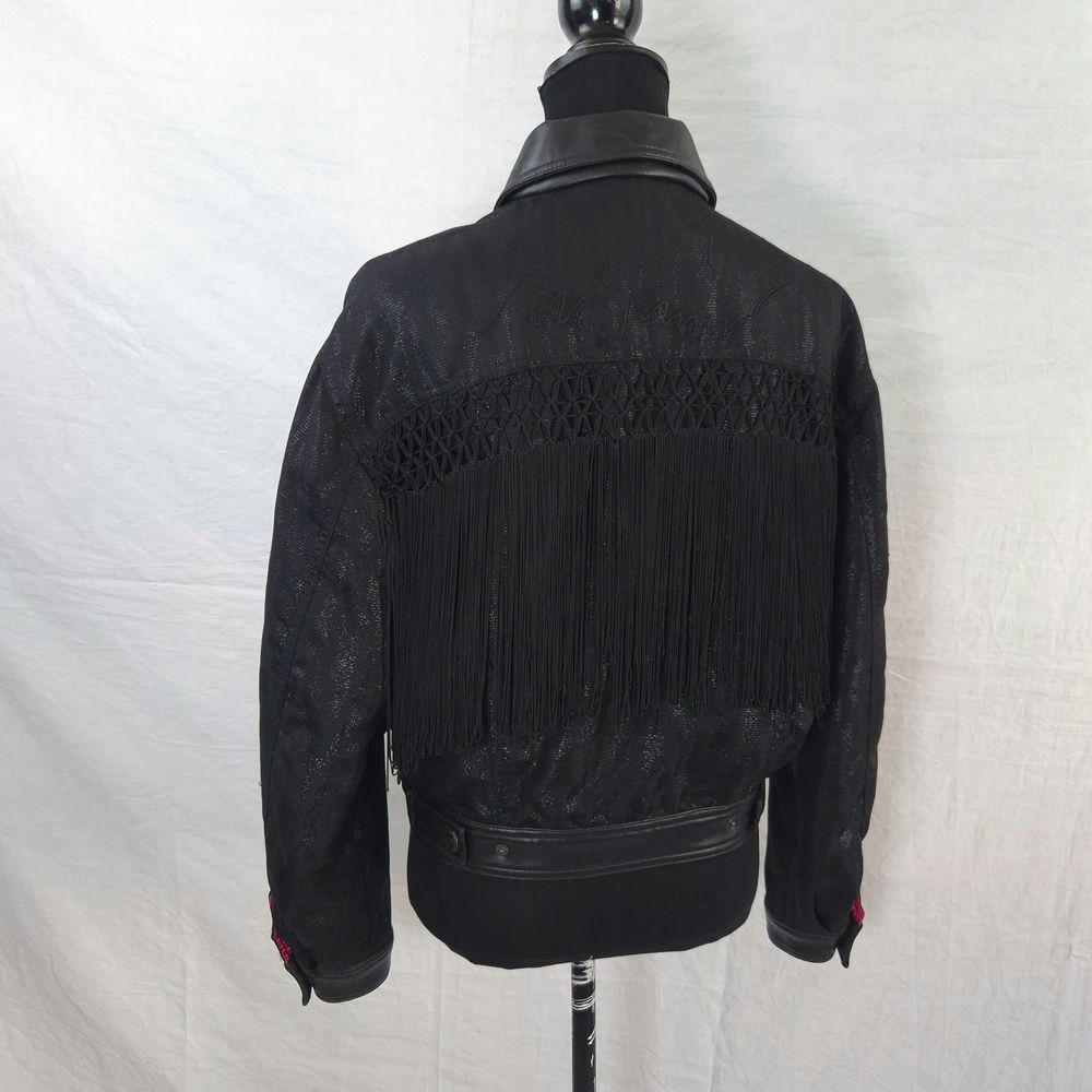 giacca nera donna rock