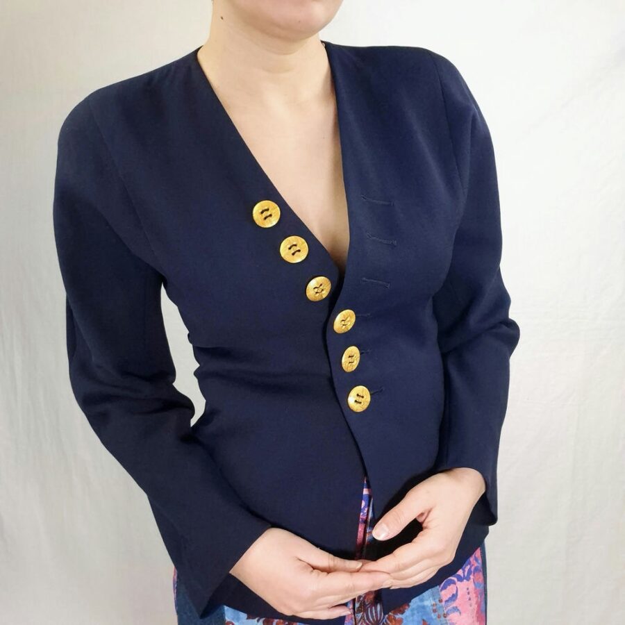 Studio 0001 Ferre blazer navy vintage 1990s