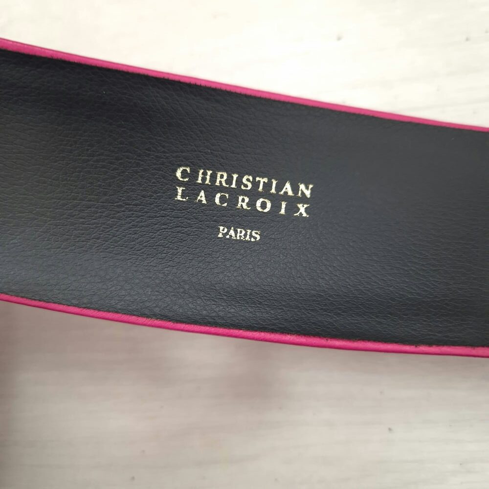 Christian Lacroix cintura rosa vintage anni 80