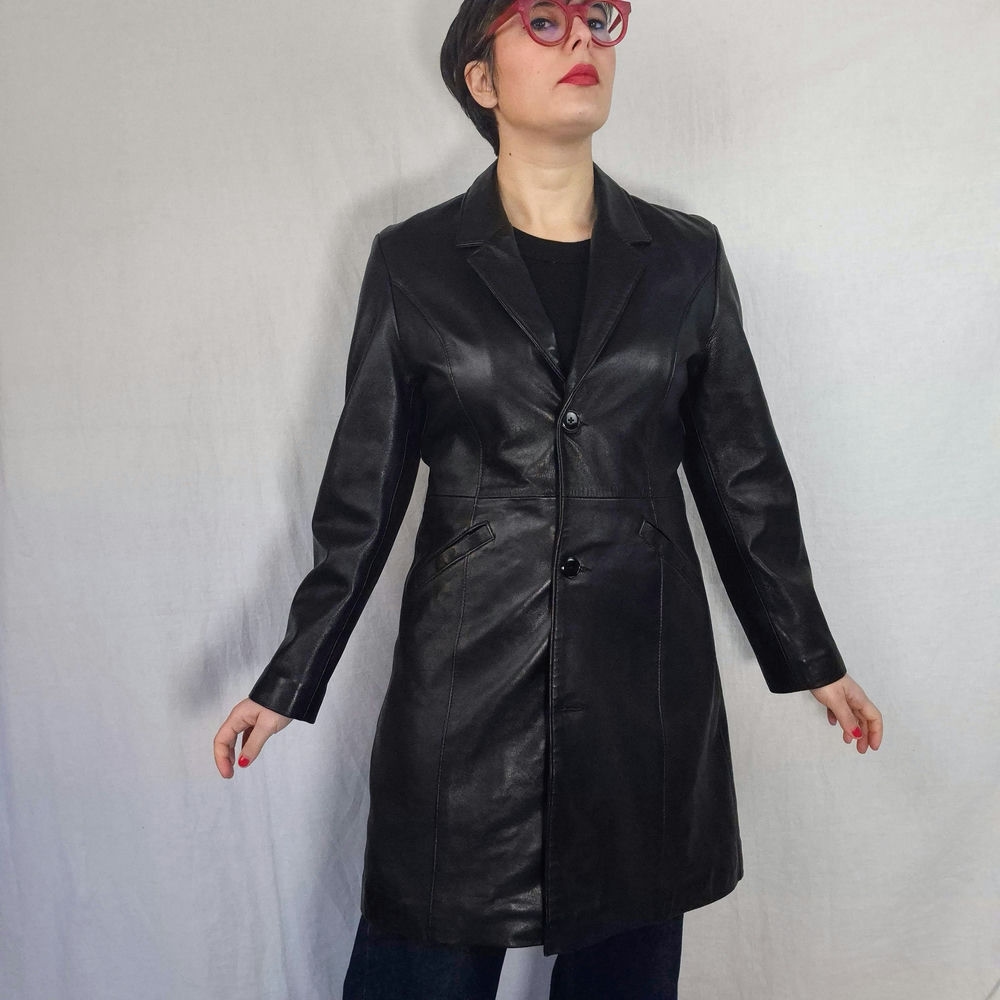 giacca pelle donna vintage