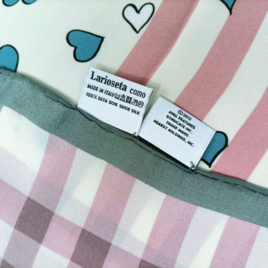 moschino silk scarf