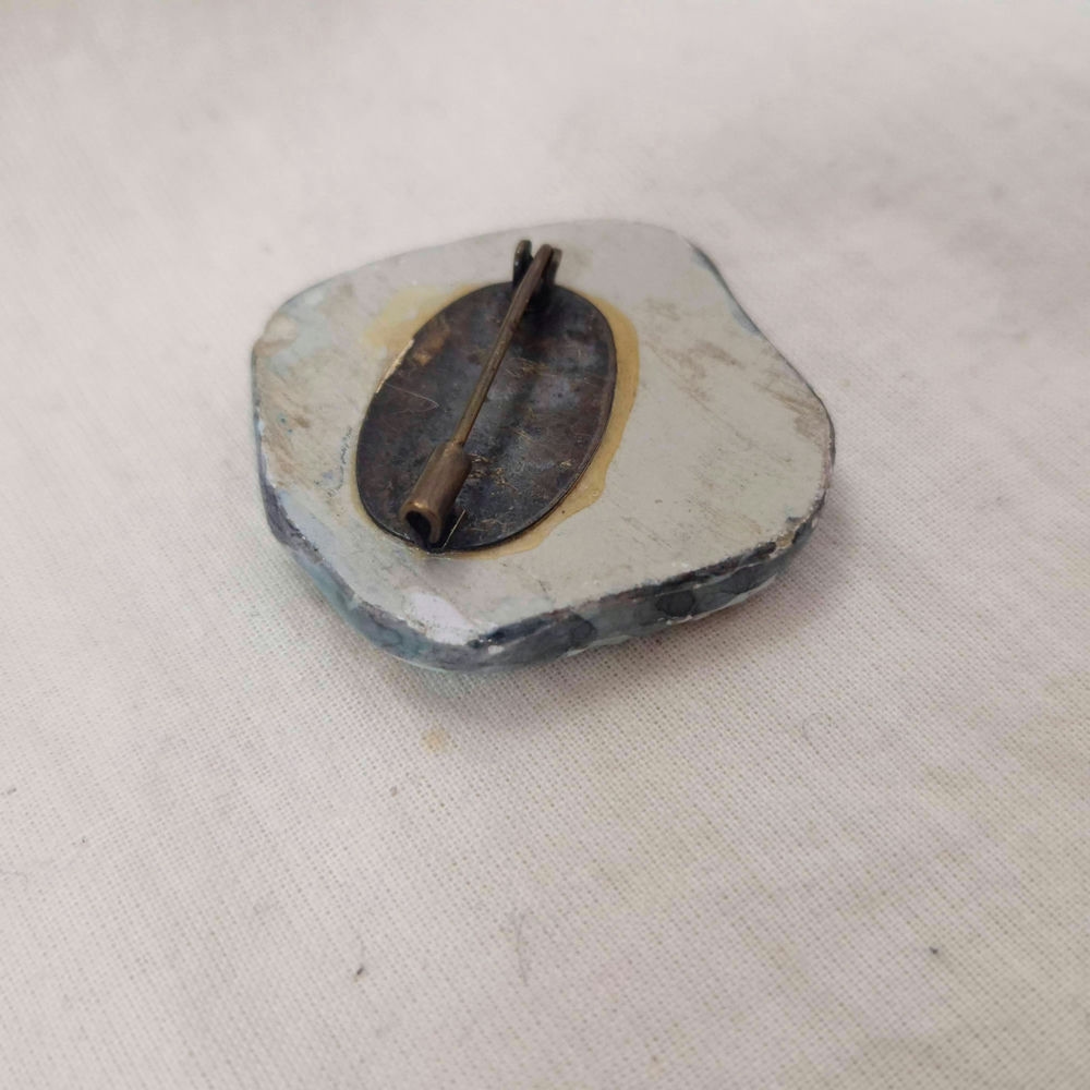 spilla ceramica vintage