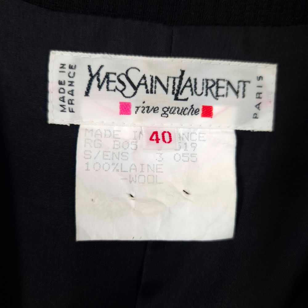 Tailleur gonna nero YSL Rive Gauche