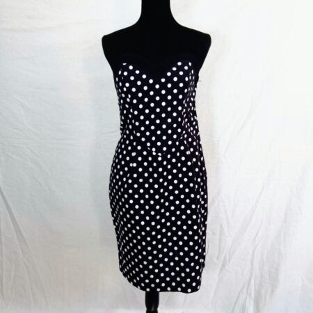 Vestito nero a pois