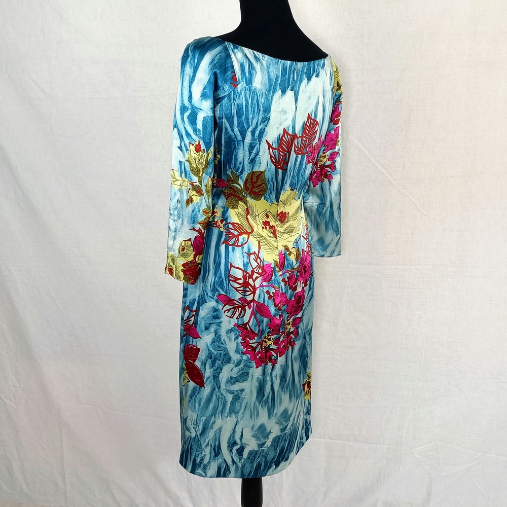 Vestito primaverile in seta a fiori Christian Lacroix