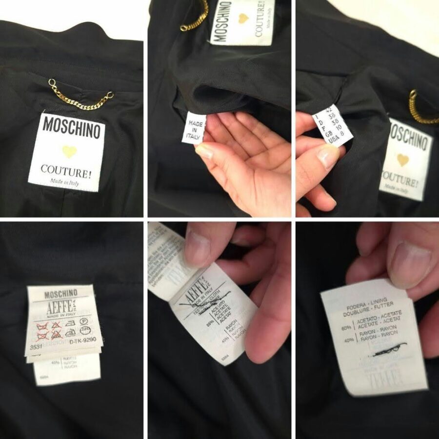 Moschino Couture label