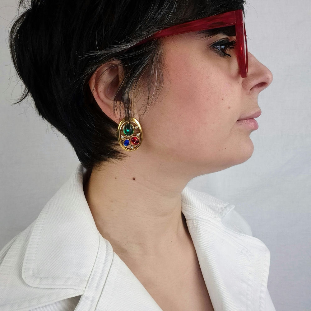 orecchini vintage anni 80