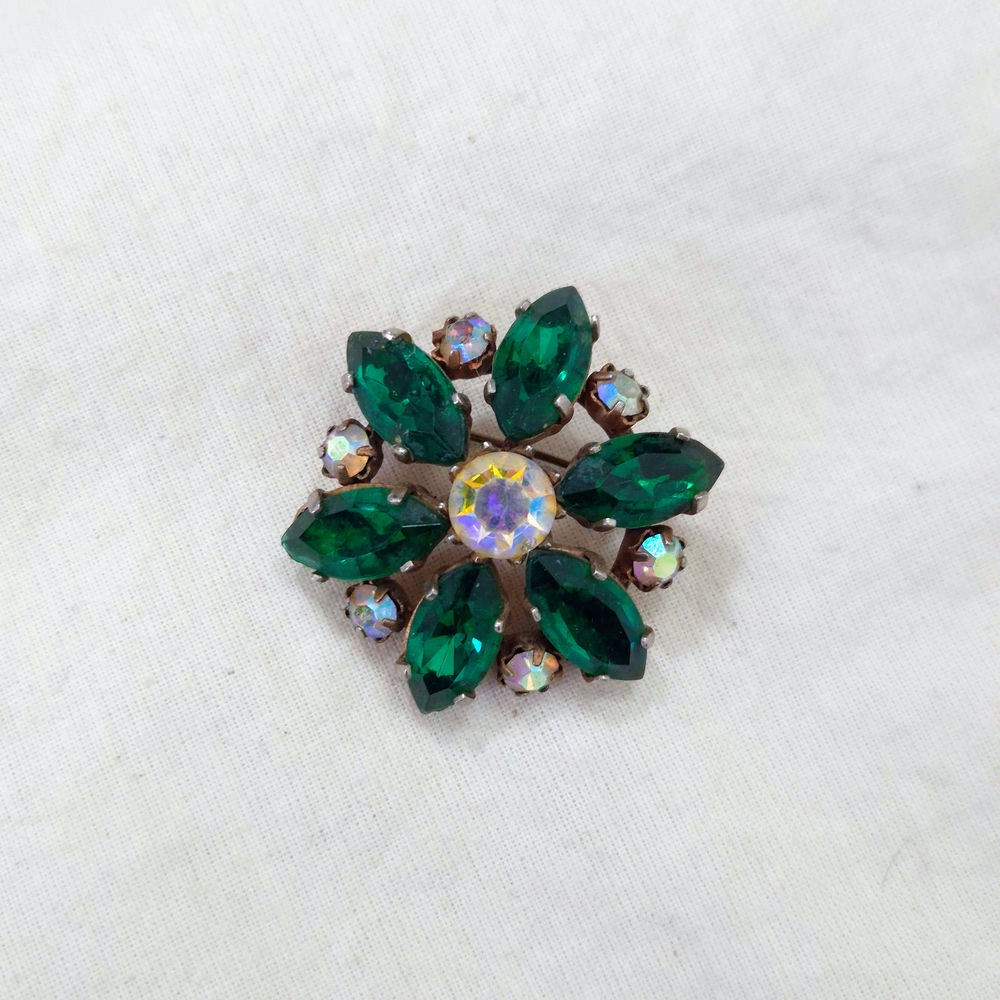 Spilla vintage verde