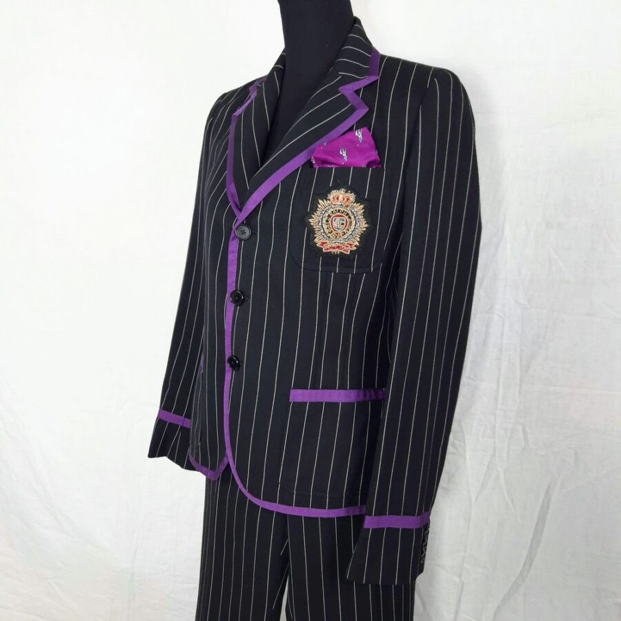 Tailleur pantalone Ralph Lauren gessato y2k