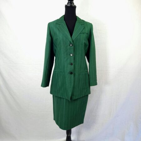 Tailleur gonna verde Cacharel 1990s