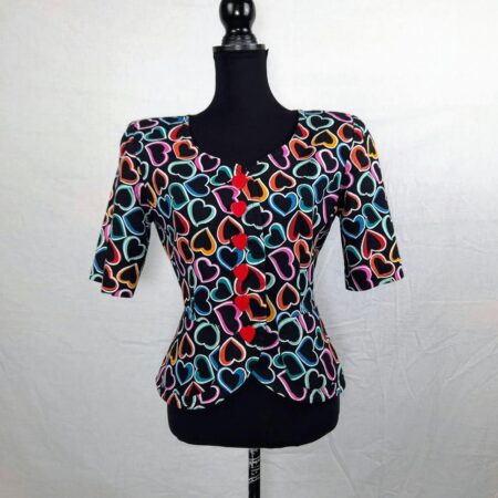 YSL giacca corta con cuori vintage 1992