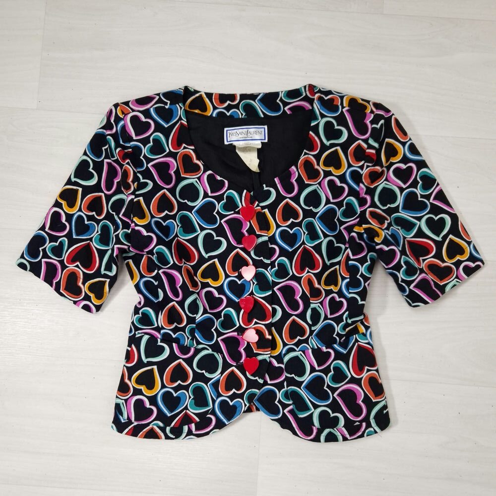 giacca a cuori vintage