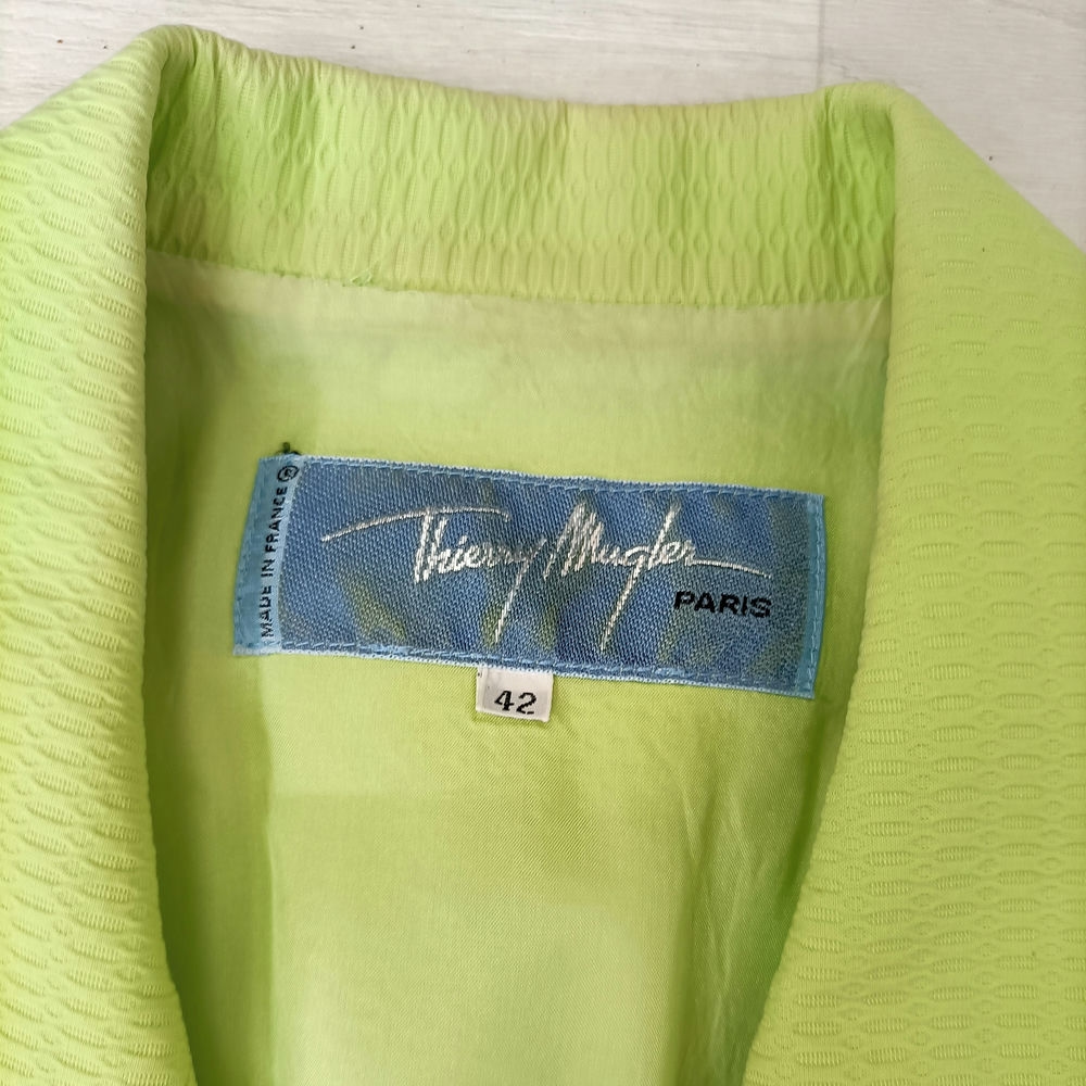 Blazer Mugler verde chiaro anni '80