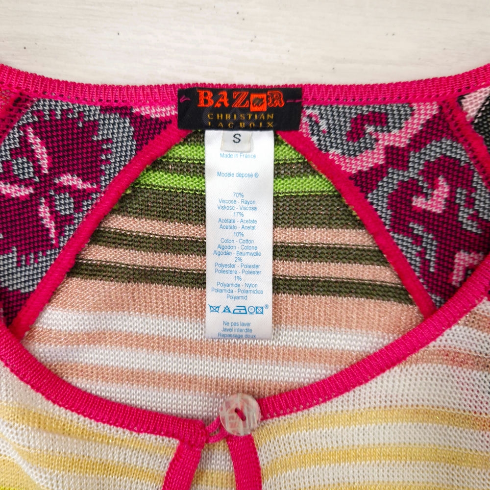 Bazar Christian Lacroix cardigan colorato da donna