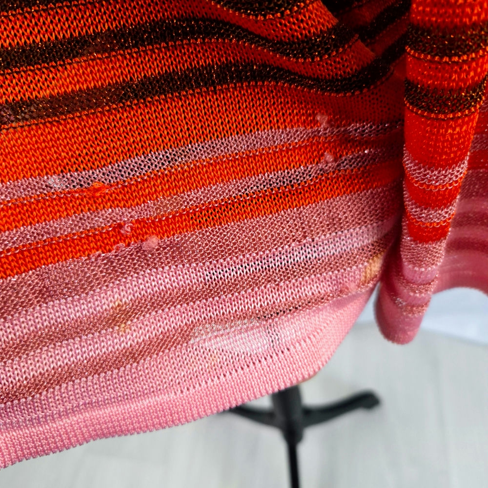 maglione colorato a righe