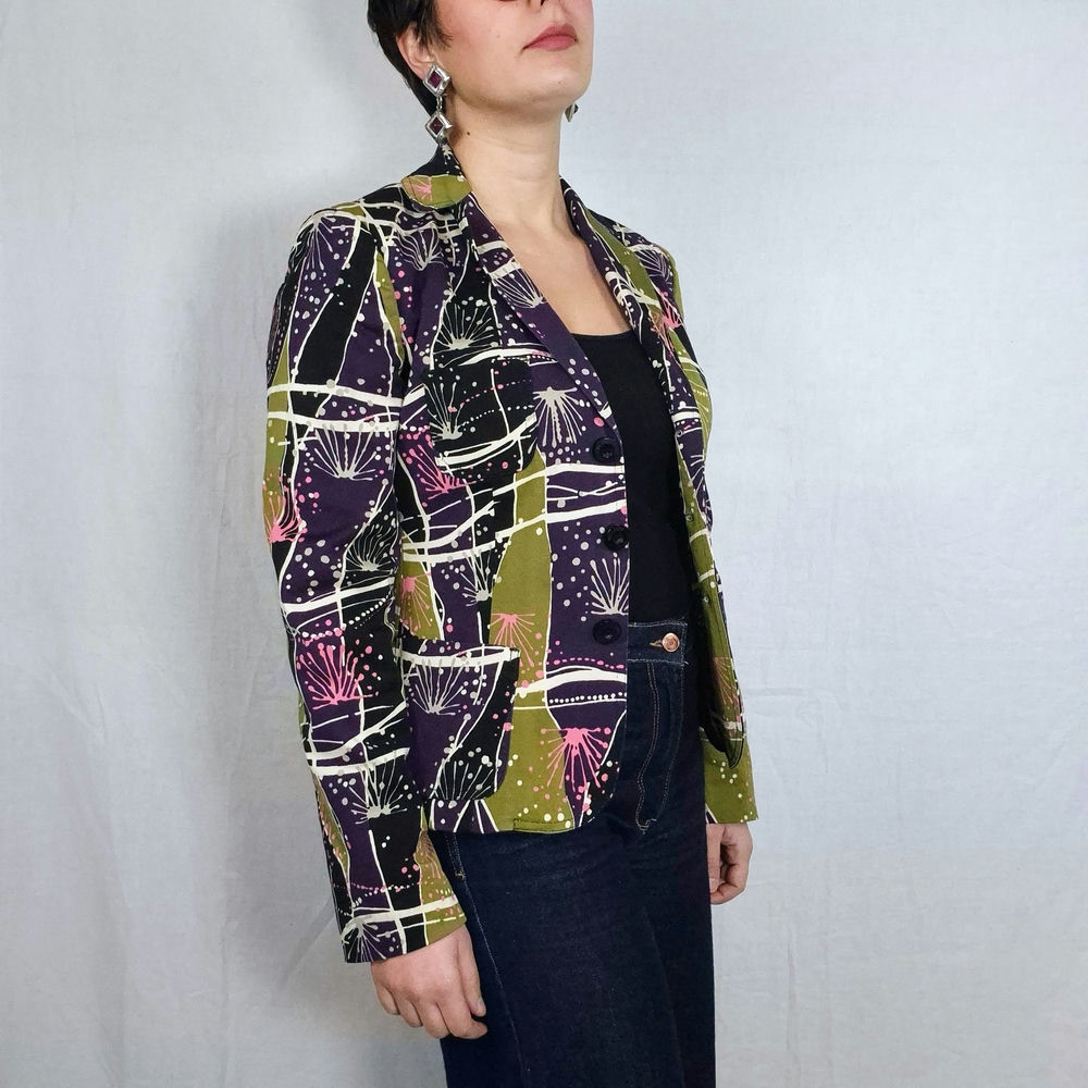 giacca fantasia astratta