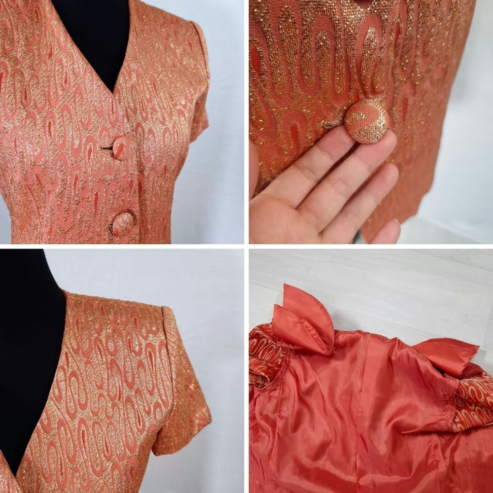 Giacca in lurex a mezze maniche vintage 70s - immagine 7