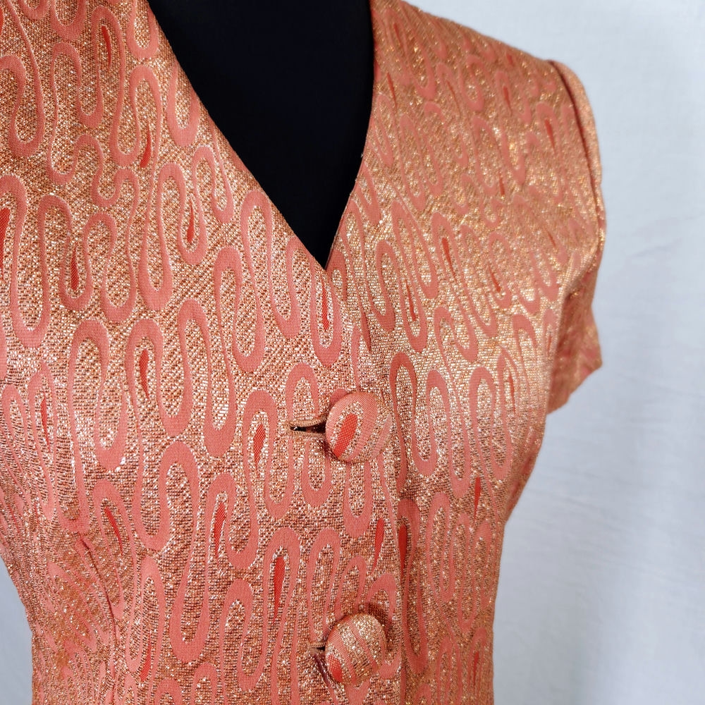 Giacca in lurex a mezze maniche vintage 70s - immagine 4