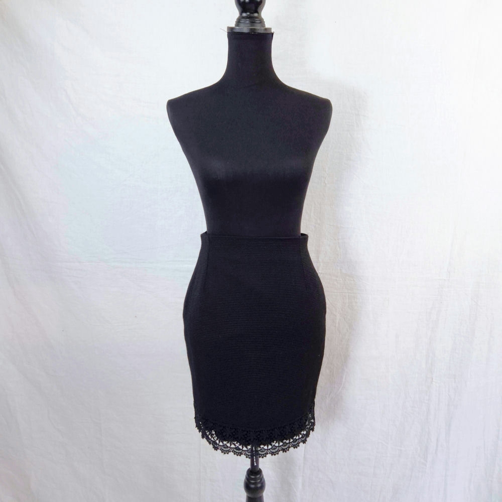 Gonna nera Gianni Versace anni '80