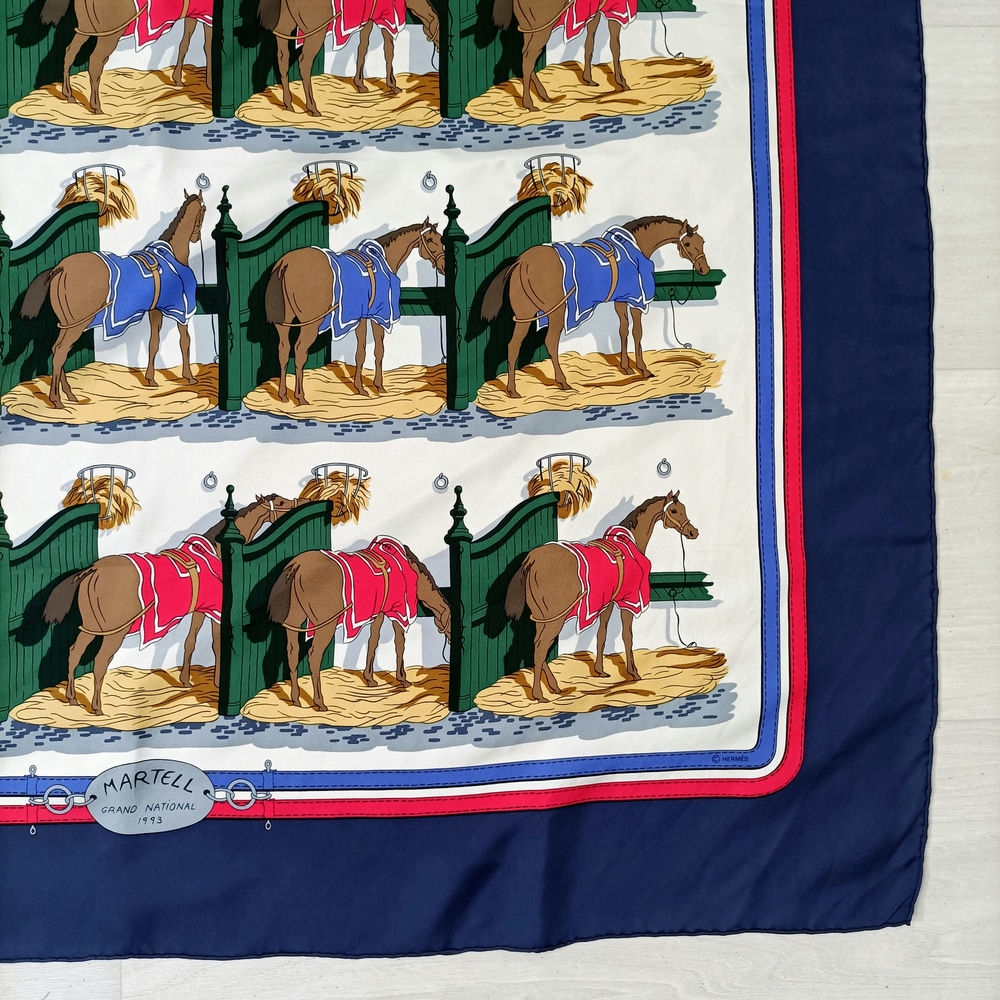 hermes vintage silk scarf