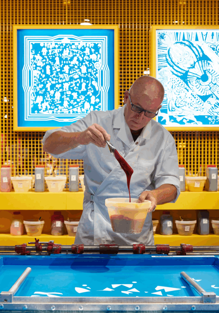 Come vengono stampati i foulard Hermès