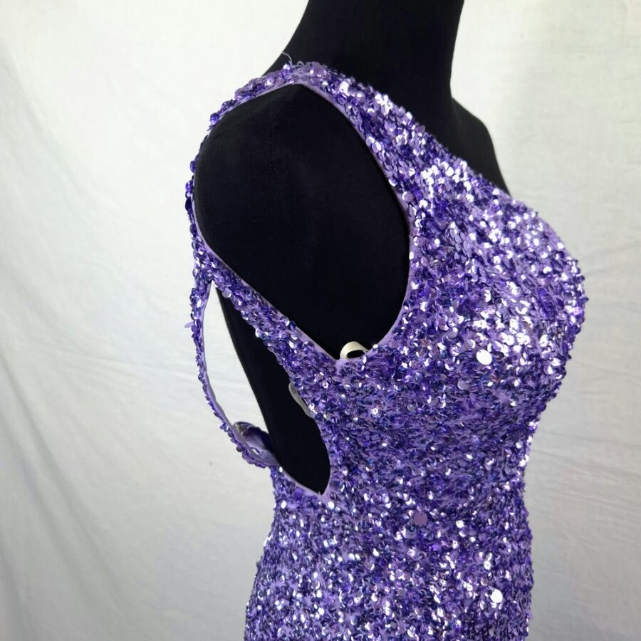 lilac cocktail dress