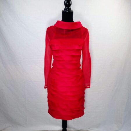 vestito rosso elegante