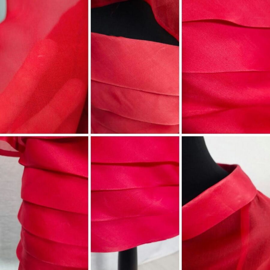 red cocktail dress