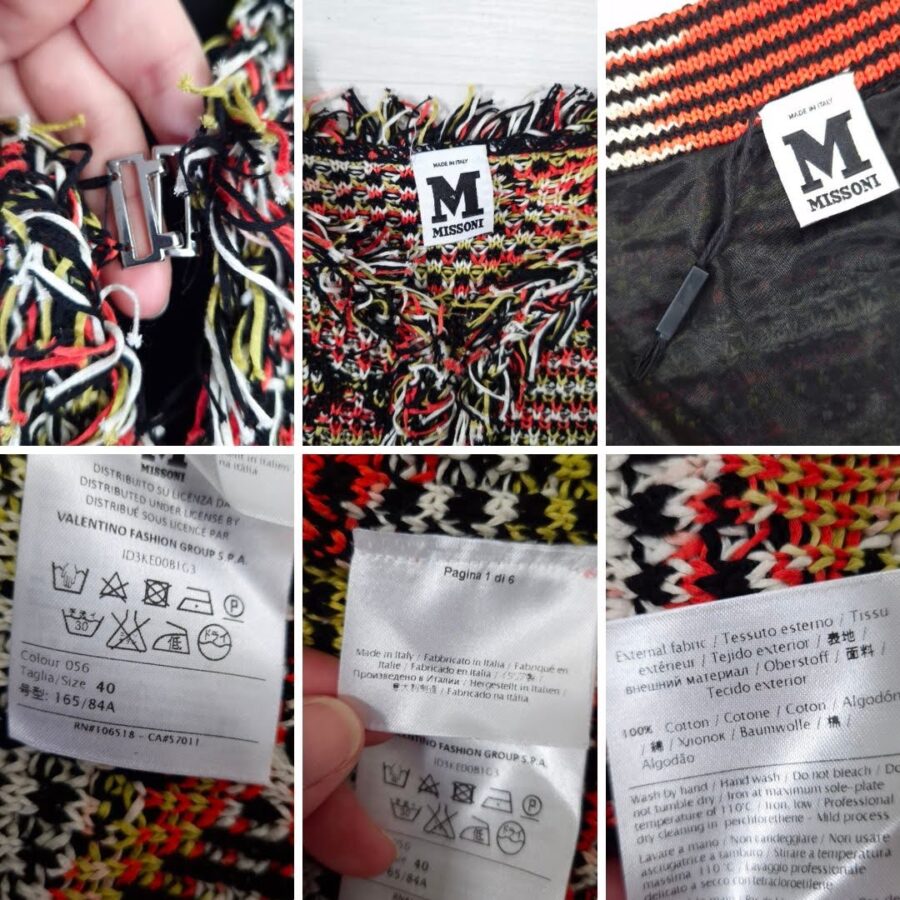 Completo Missoni vintage anni 2000 gonna e cardigan tricot - immagine 9