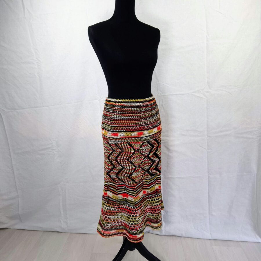 Completo Missoni vintage anni 2000 gonna e cardigan tricot - immagine 6