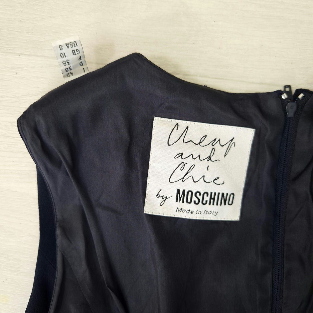 Moschino abito con colomba della pace vintage 1990s
