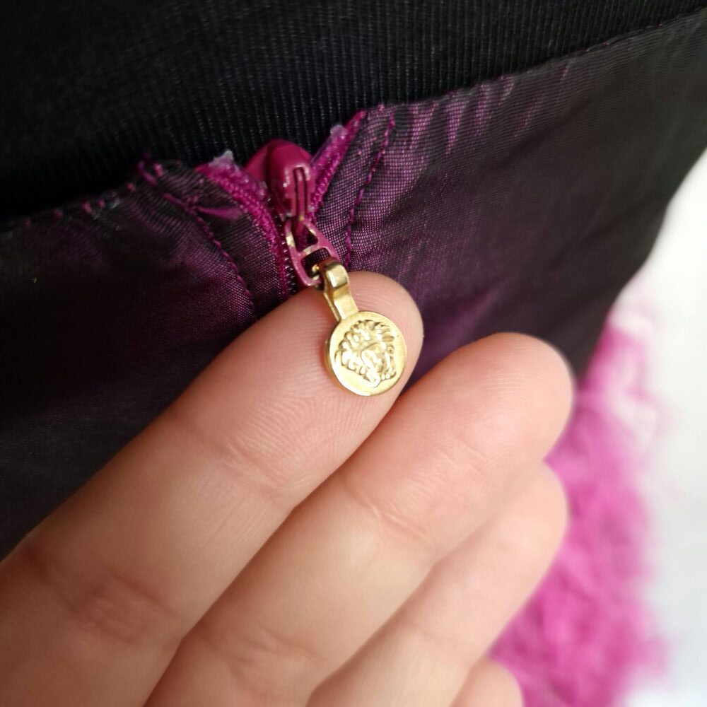 evening purple dress