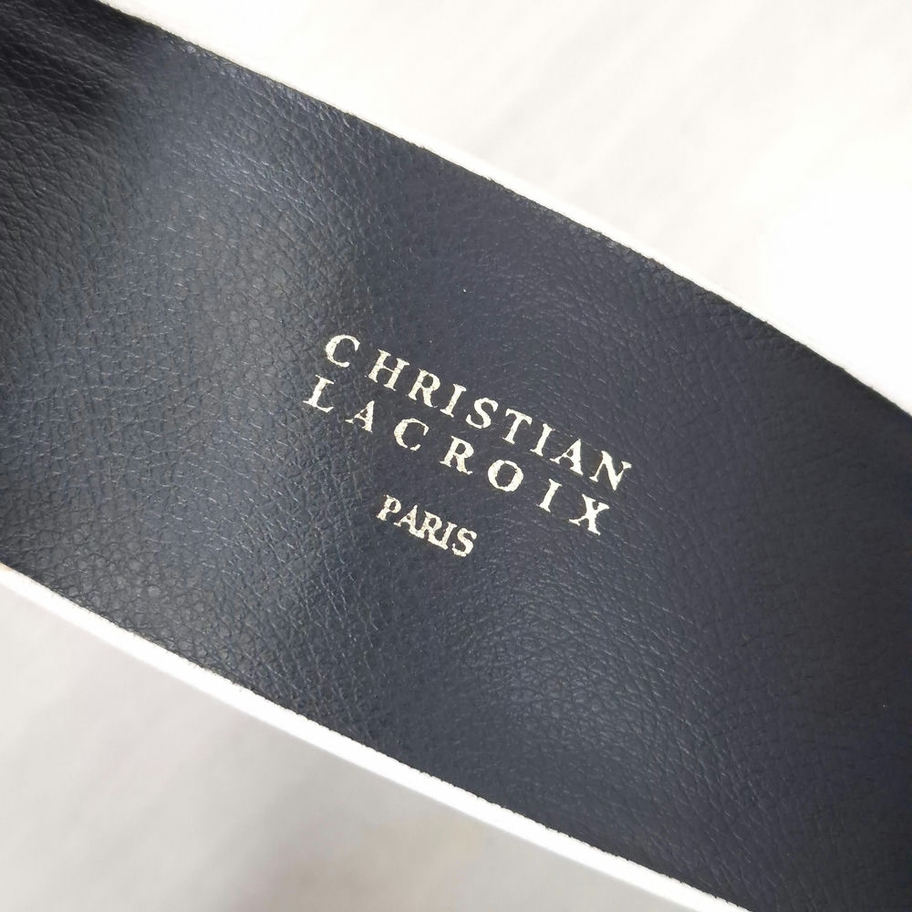 Christian Lacroix cintura bianca vintage anni 80