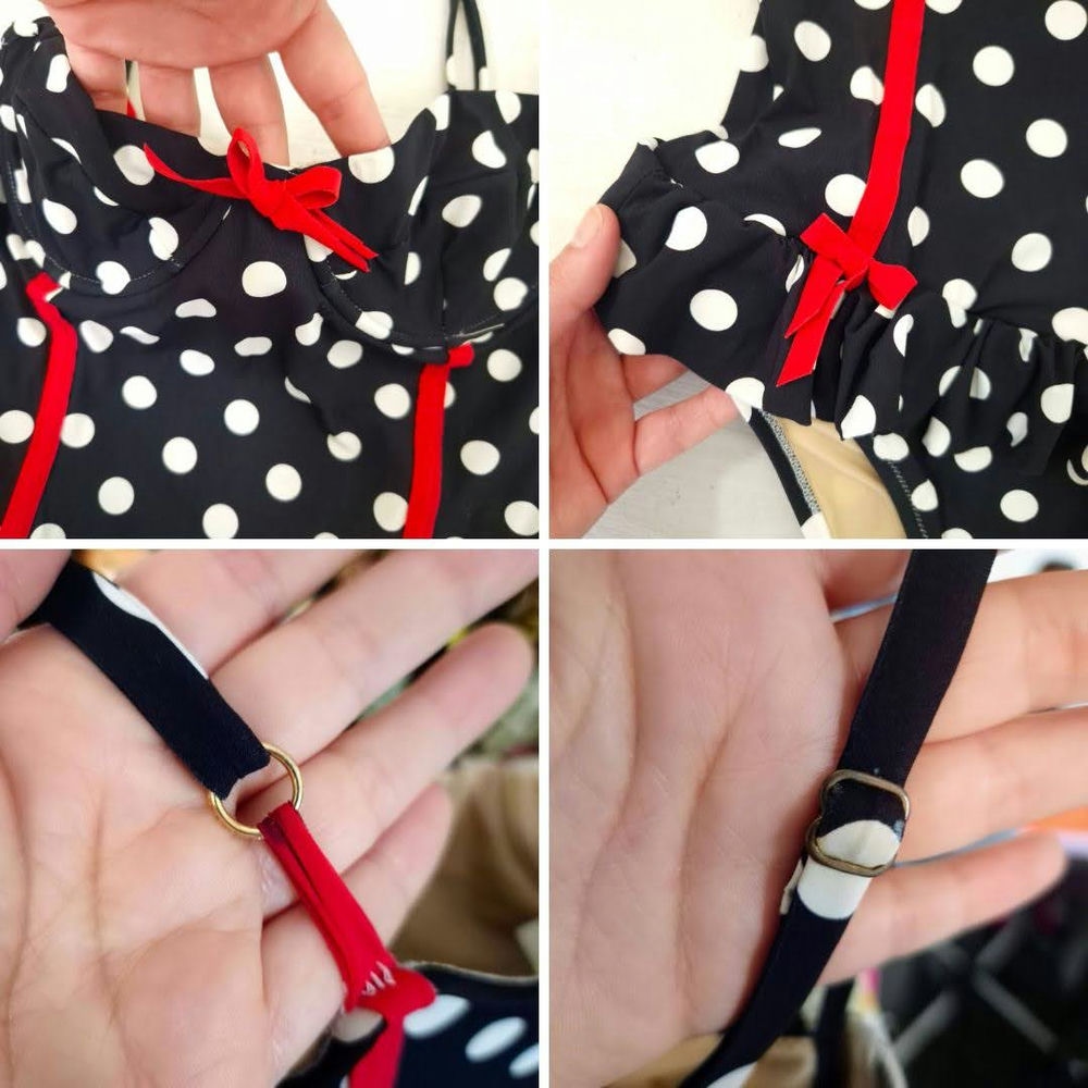 Costume a pois Moschino vintage anni '90 - immagine 8