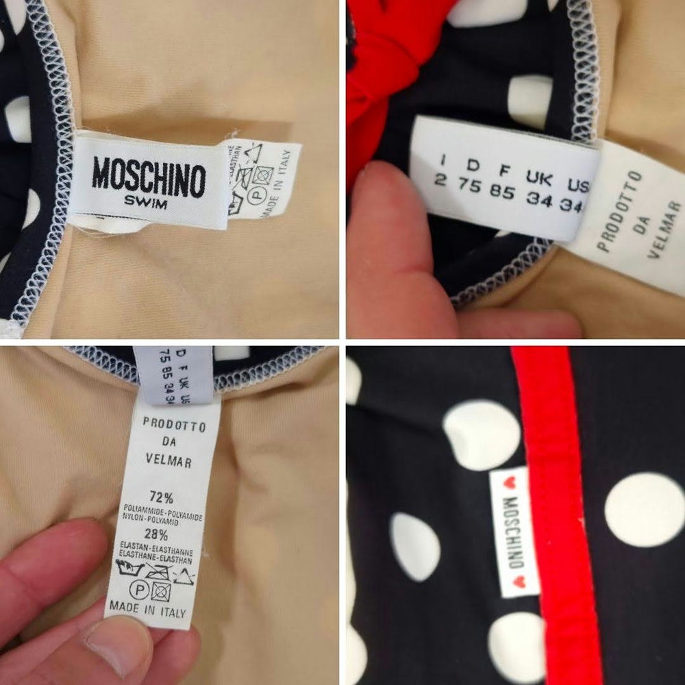 Costume a pois Moschino vintage anni '90 - immagine 7