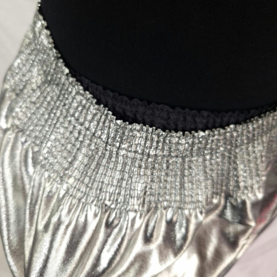 silver skirt