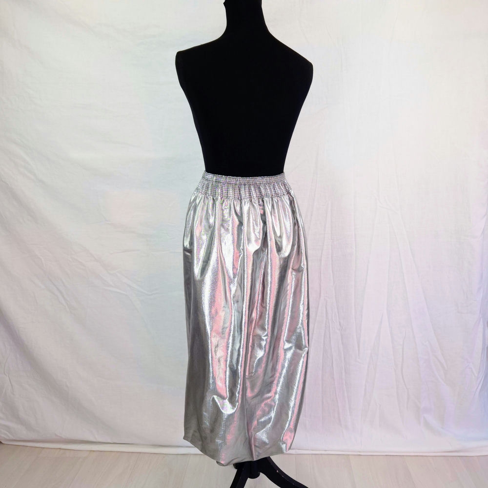 Angelo Tarlazzi Paris gonna argentata lunga