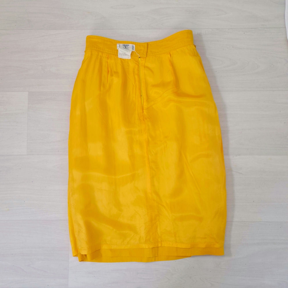 gonna in lino gialla