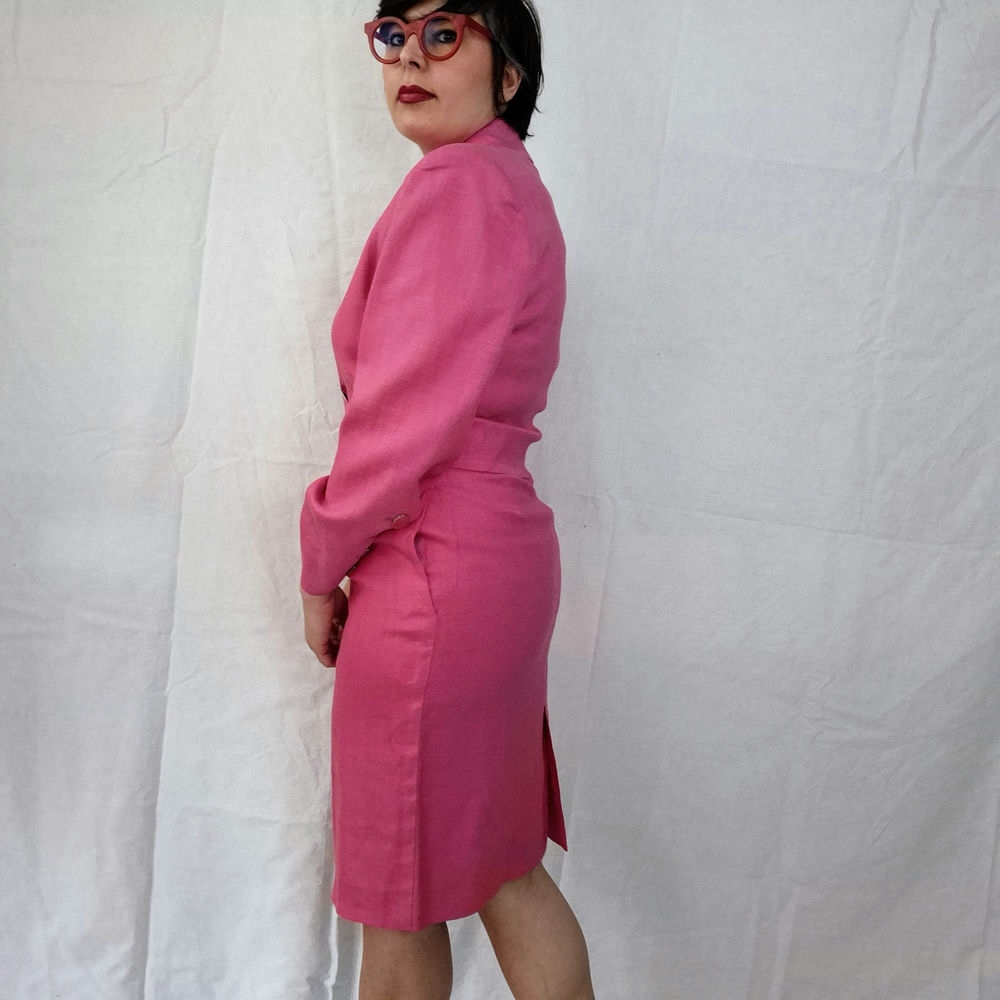 YSL vintage pink suit
