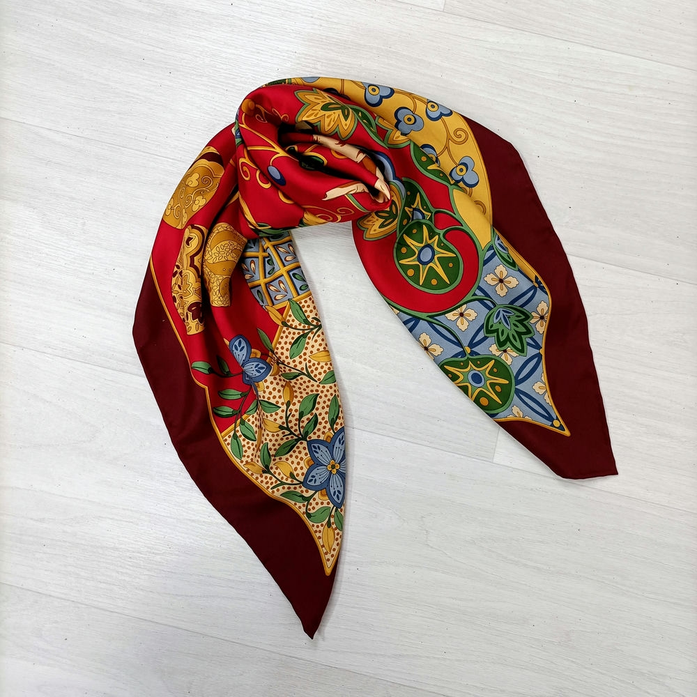 oriental silk scarf