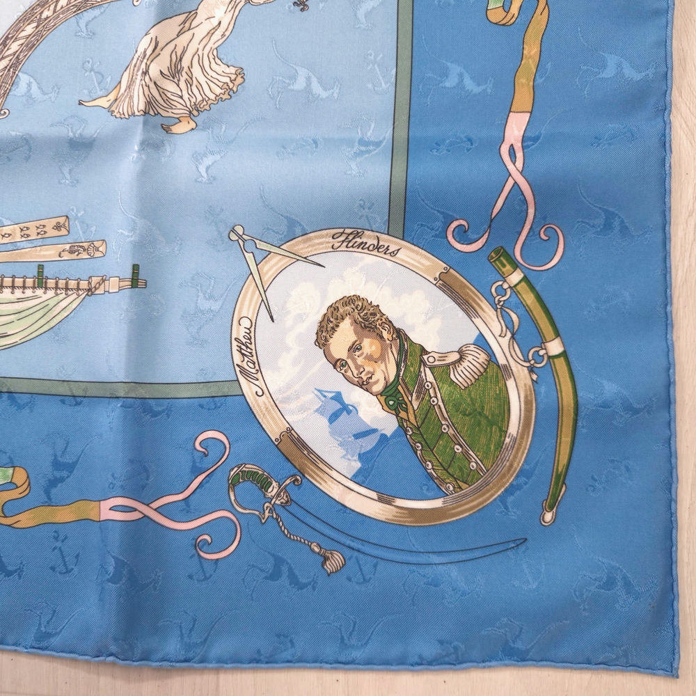 vintage silk scarf hermes